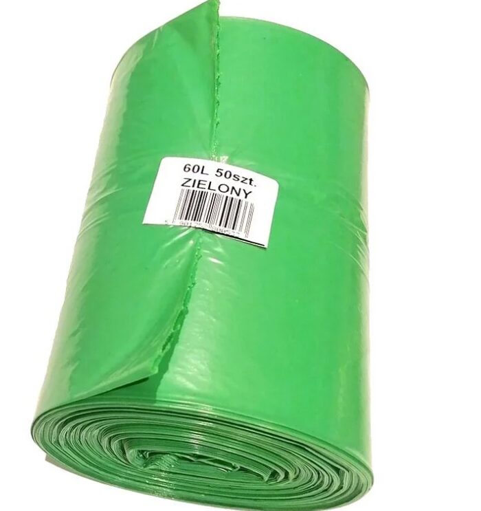 Worki LD 60l 50 szt zielone