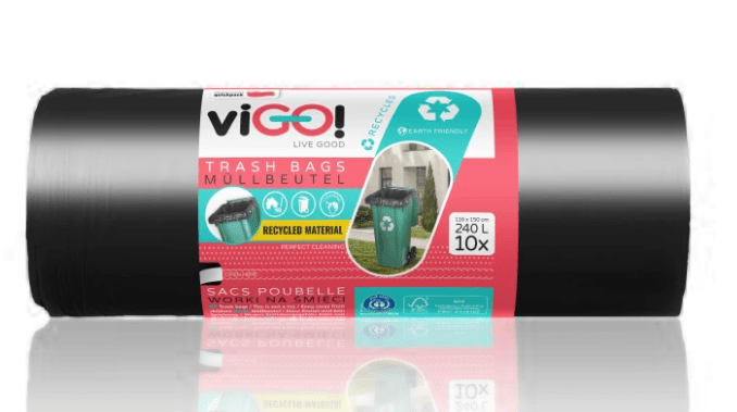 Worki LD 340L 10SZT CZARNE 140cmx120cm