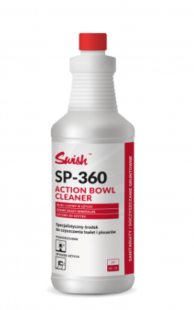 Płyn SWISH SP-360 ACTION BOWL 1L - silny odkamieniacz z kwasem solnym