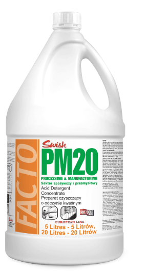Płyn SWISH PM 20 5L - doczyszczanie,silny preparat kwasowy,koncentrat
